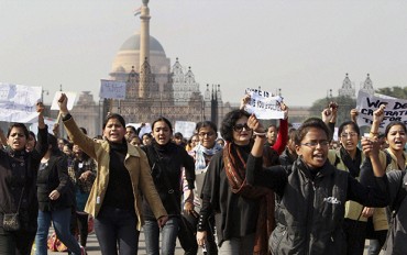 Indian women protest