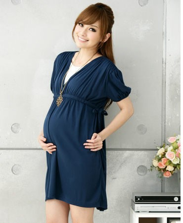 stylish woman pregnant