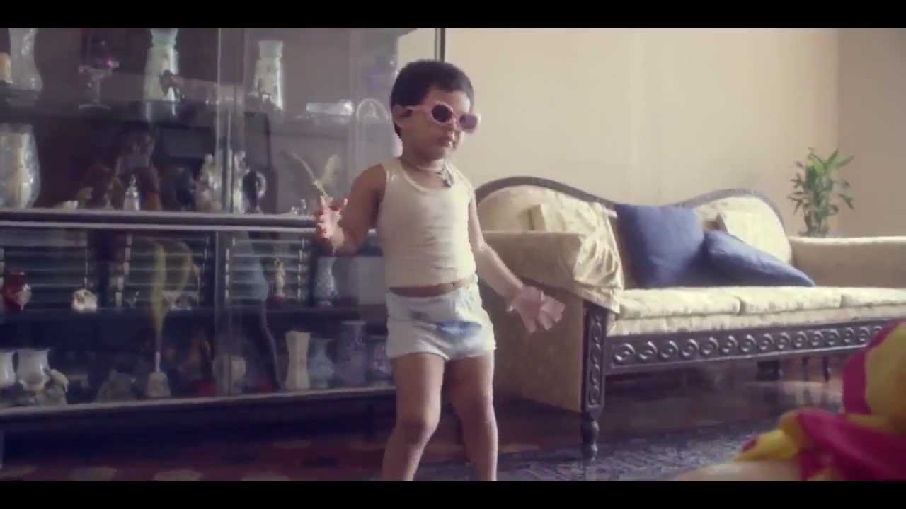 kid dancing on advertisement
