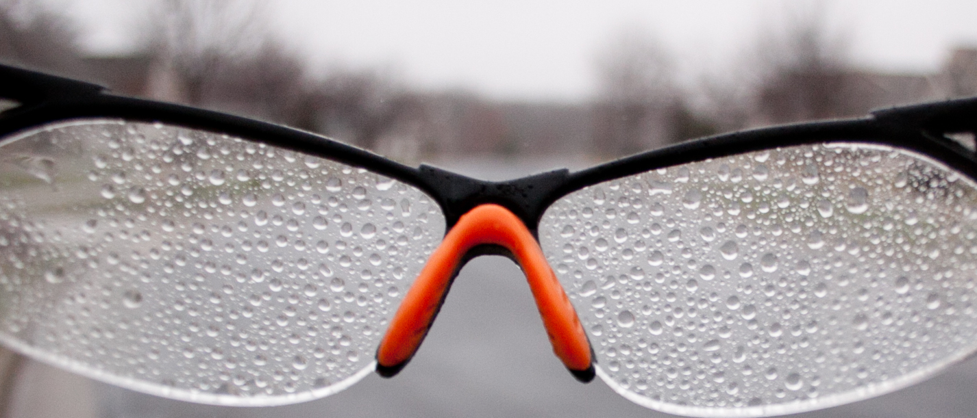 specs in rain