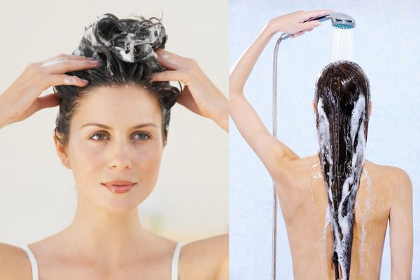 Shampooing the hair - 5